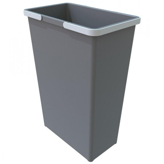 COVER BOX Freestanding Waste Bins with 2 x Handles Gray - Solua Inc