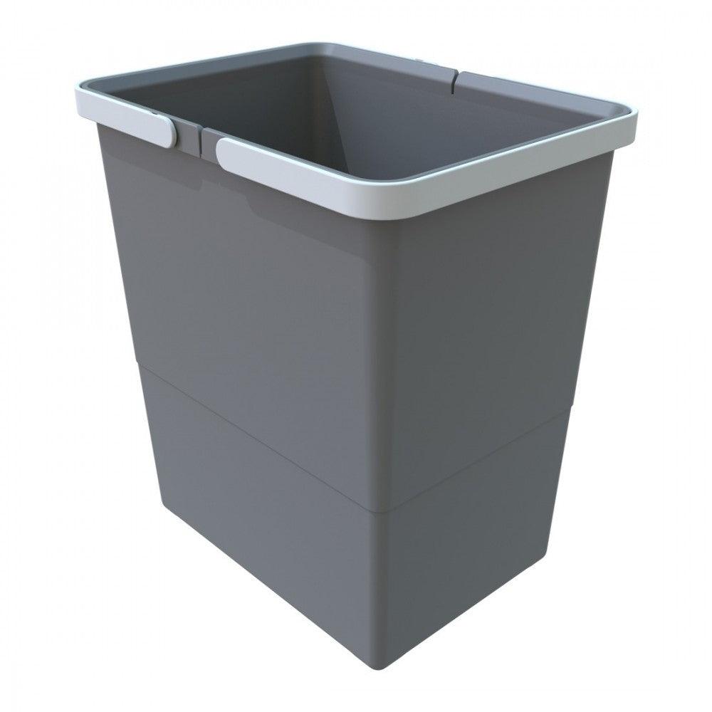 COVER BOX Freestanding Waste Bins with 2 x Handles Gray - Solua Inc