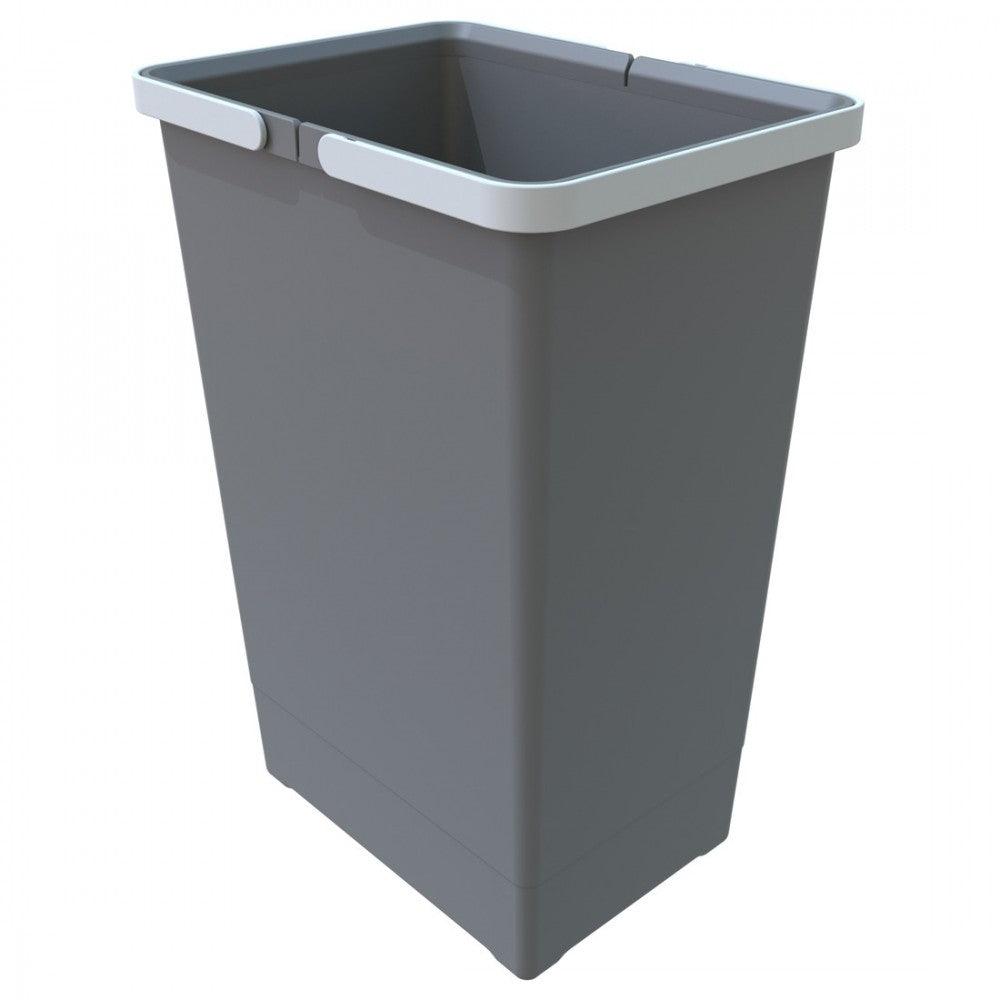 COVER BOX Freestanding Waste Bins with 2 x Handles Gray - Solua Inc