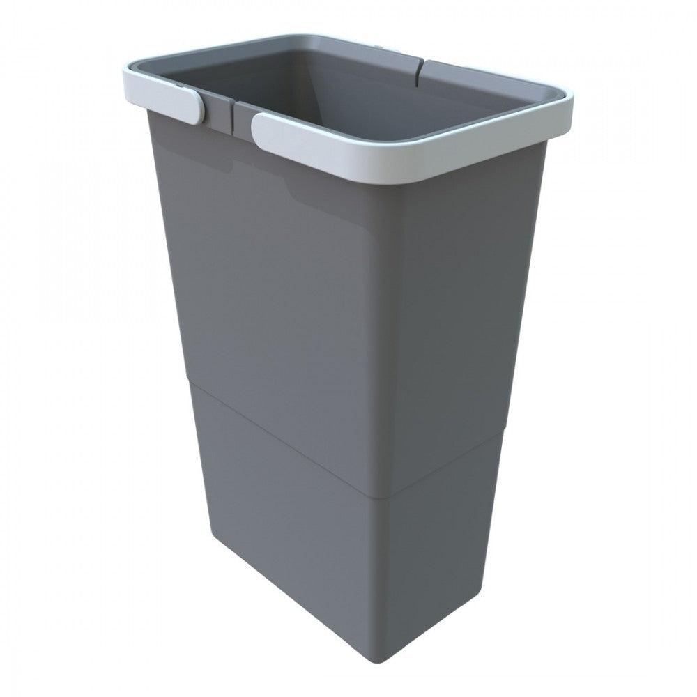 COVER BOX Freestanding Waste Bins with 2 x Handles Gray - Solua Inc