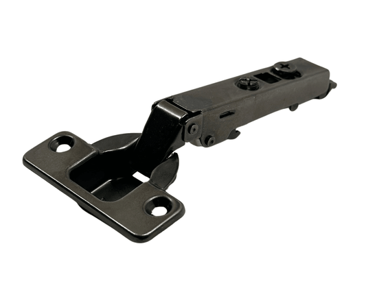 Cabinet Door Hinge Anthracite 105° Frameless Soft Close 3D Clip On - Solua Inc