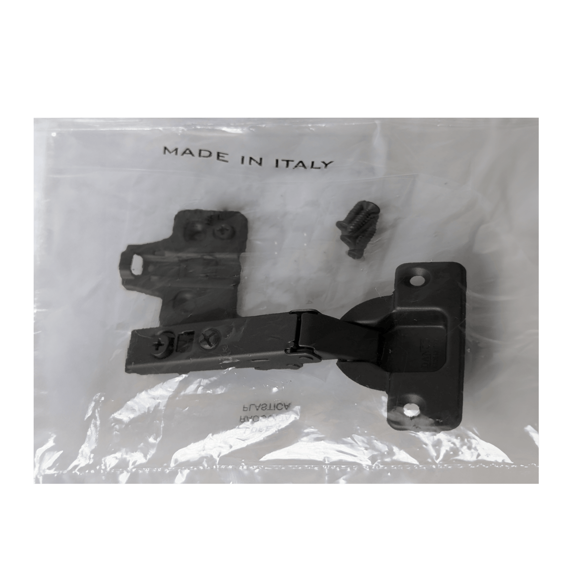 Cabinet Door Hinge Matte Black Kit 105° Frameless Soft Close Clip On + 3D Mounting Plate - Solua Inc