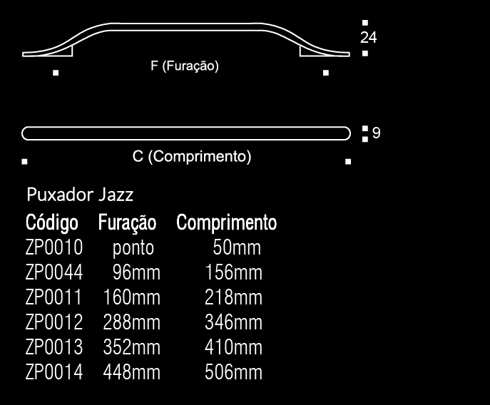 JAZZ PULL Centers 17 5-8" Brushed Nickel - Solua Inc