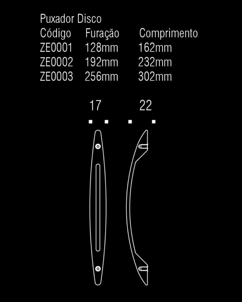 DISCO PULL 11 7-8" Chrome - Solua Inc