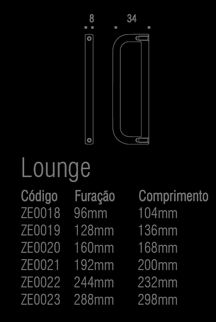 LOUNGE PULL 5 3-8" Chrome - Solua Inc