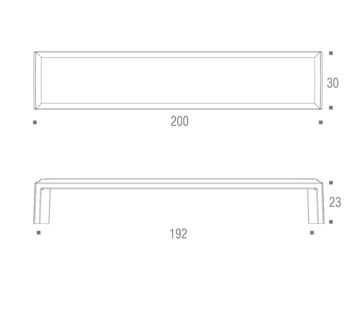 CRETA PULL Centers 7 1-2" Polished Chrome - Solua Inc