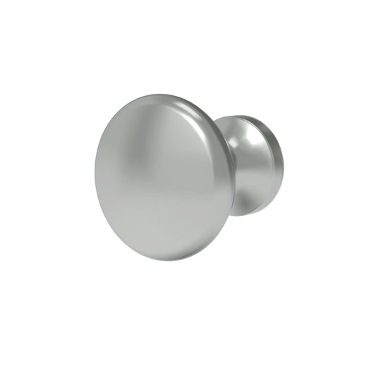 CUP KNOB 1" dia Chrome - Solua Inc