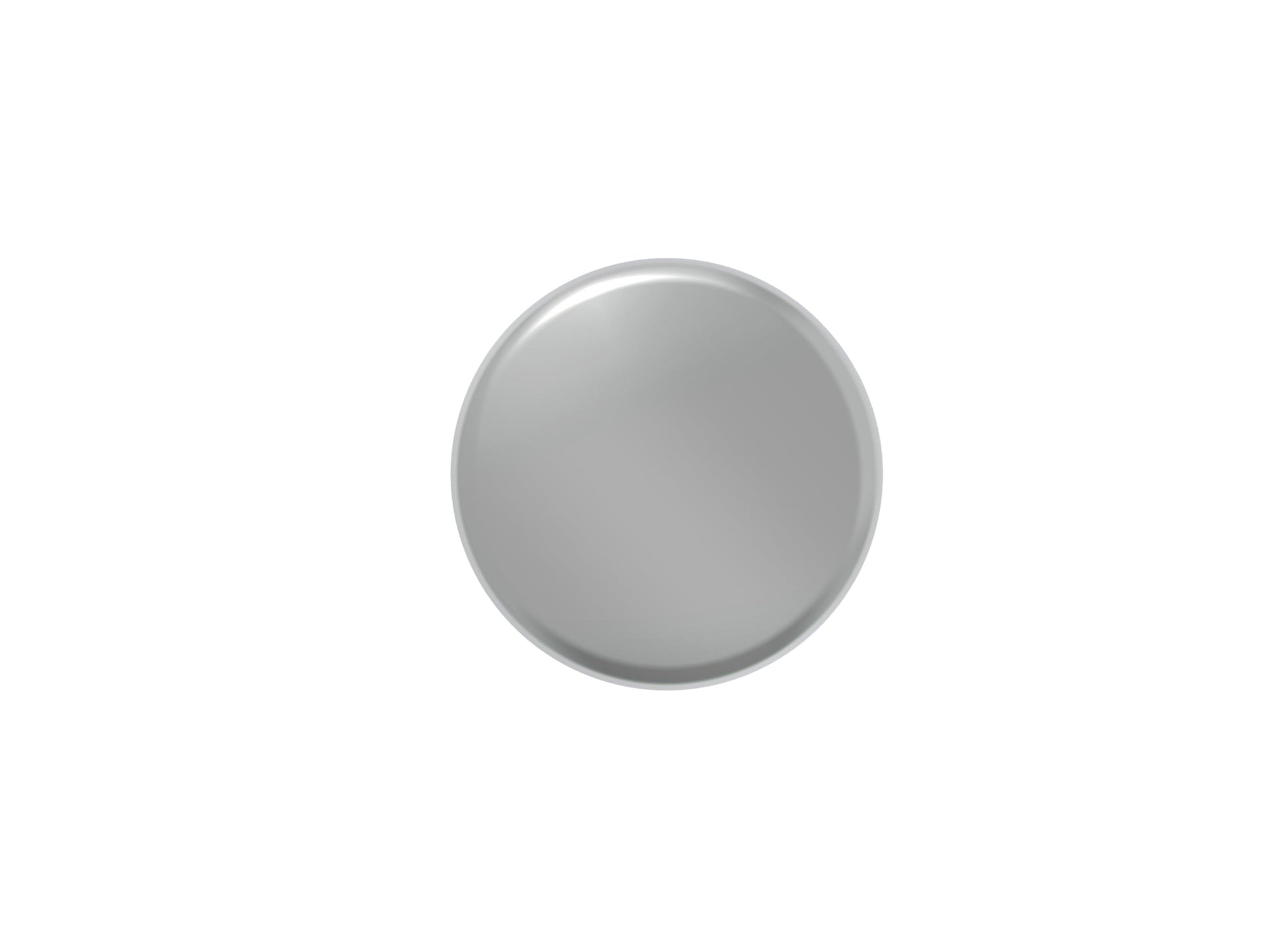 CUP KNOB 1" dia Chrome - Solua Inc