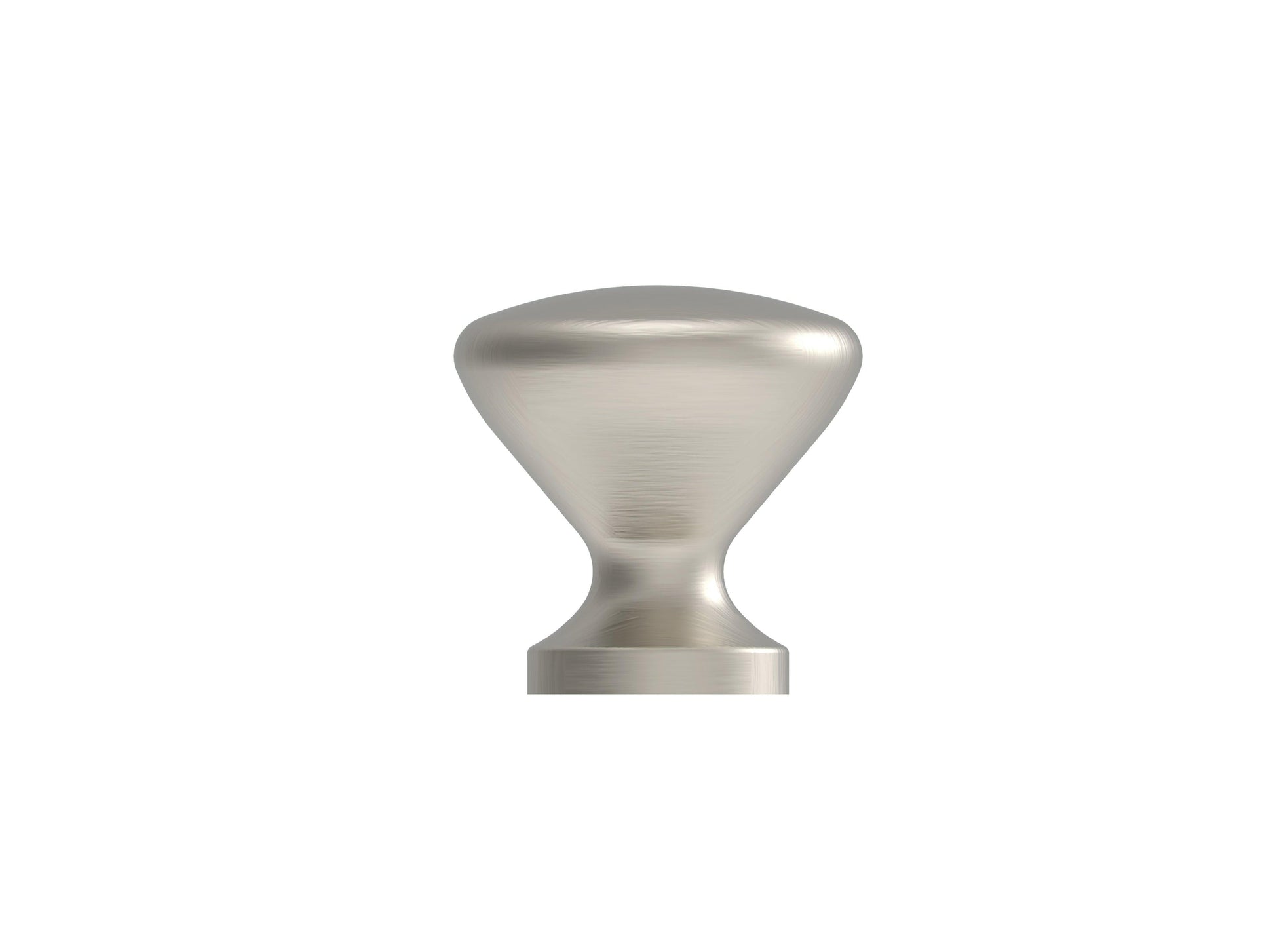 CUP KNOB 1" dia Brushed Nickel - Solua Inc